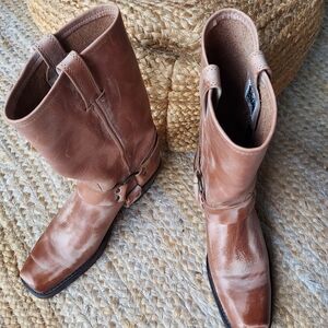 FRYE tall harness boots rustic size 9.5 women’s